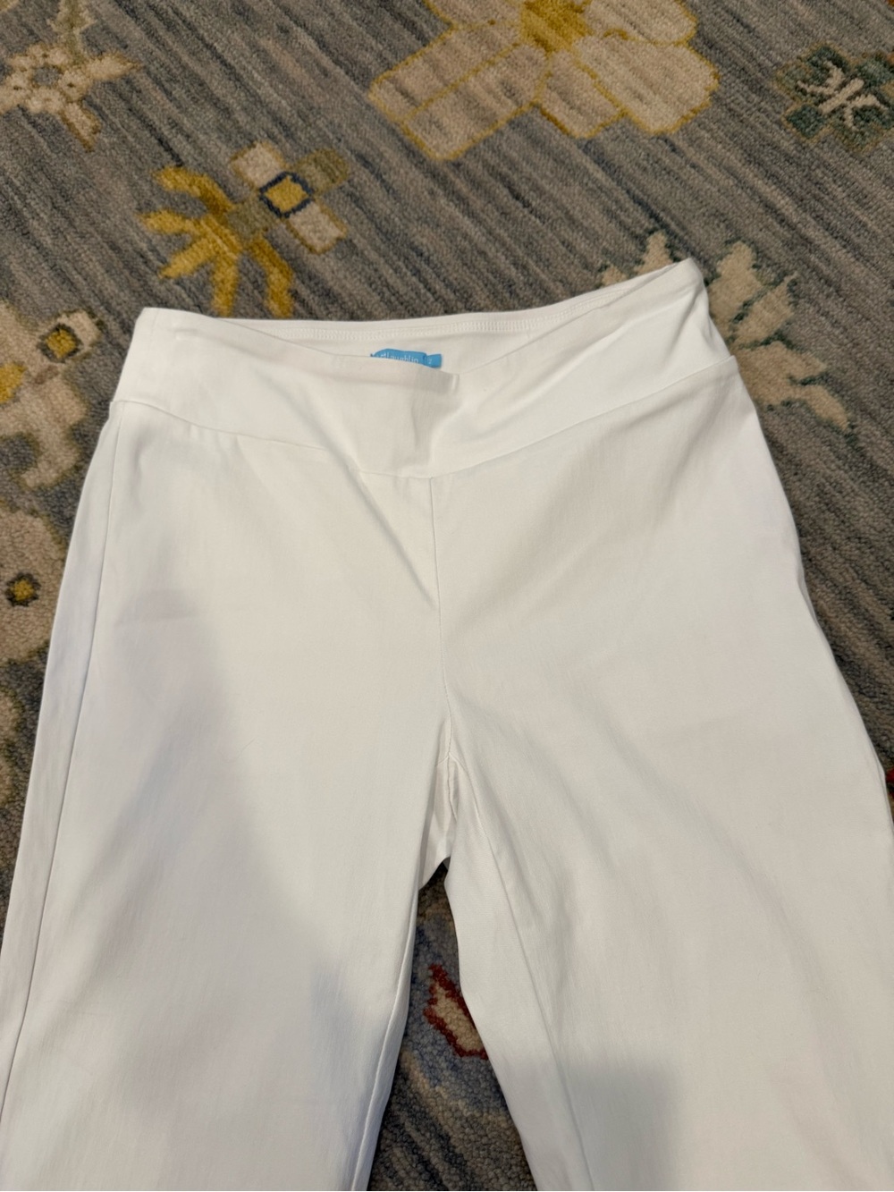 J.McLaughlin Masie Slim Tapered Leg Elastic Waist Pull-On Pants white size 2 - Picture 3 of 7